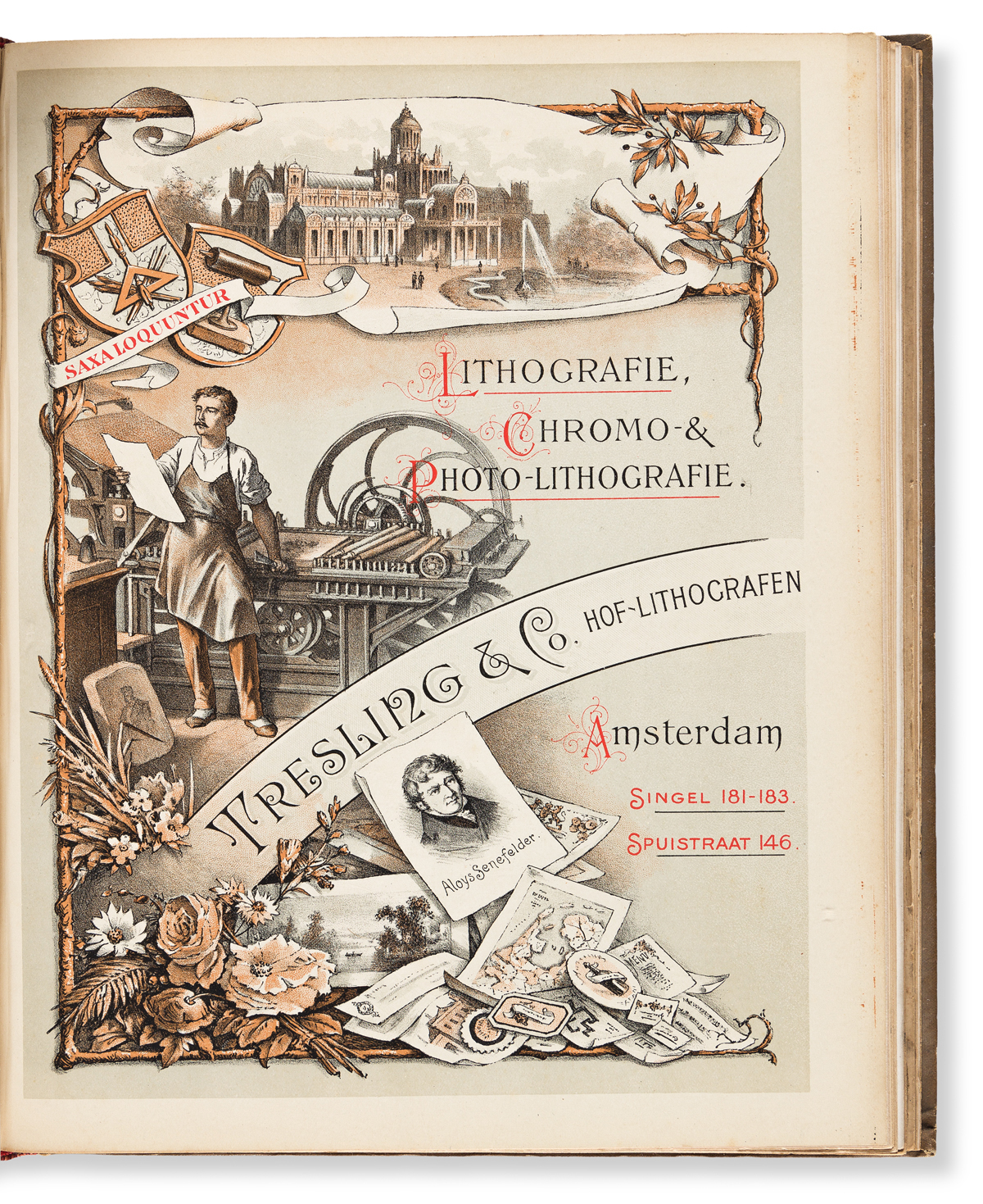 [SPECIMEN BOOKS —THREE 3 DUTCH PRINTING CATALOGUES]. Group of three Dutch Printing and Art of the Book Exhibition Catalogs.